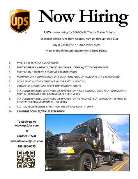 Hiring multiple candidates. . Ups cdl driver jobs